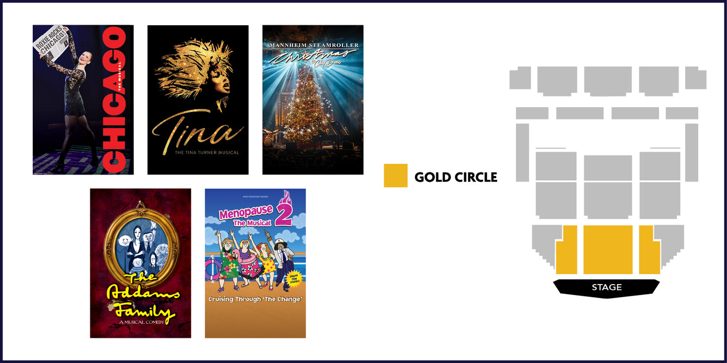 Broadway Series Gold A - Gold Circle